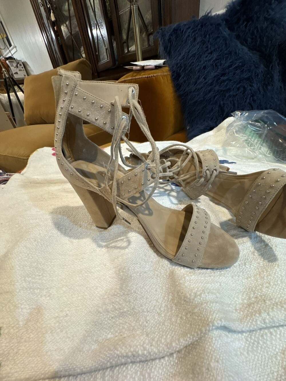 Women's Kendall And Kylie Block Heels Size 9.5 New...